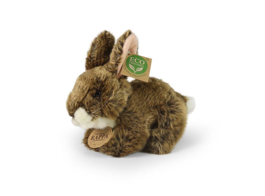 Rappa Plyšový králík hnědý ležící 17 cm ECO-FRIENDLY