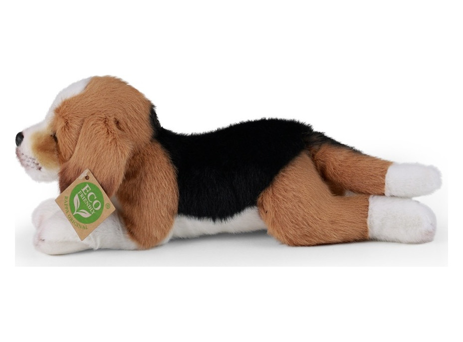 Rappa Plyšový pes bígl ležící 20 cm ECO-FRIENDLY