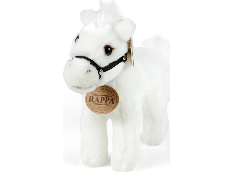 Rappa Plyšový kůň bílý 18 cm ECO-FRIENDLY