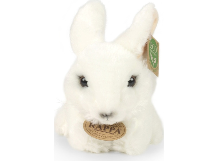 Rappa Plyšový králík bílý 18 cm ECO-FRIENDLY