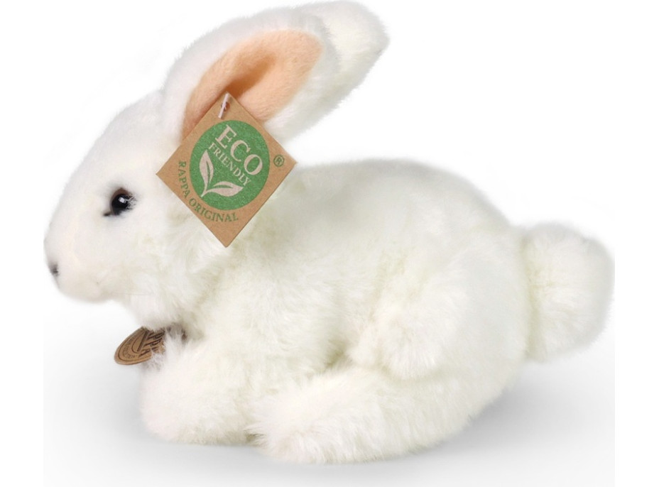 Rappa Plyšový králík bílý 18 cm ECO-FRIENDLY