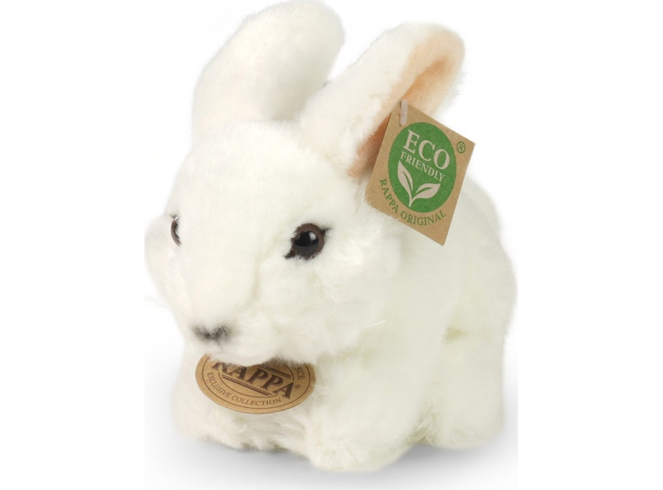 Rappa Plyšový králík bílý 18 cm ECO-FRIENDLY