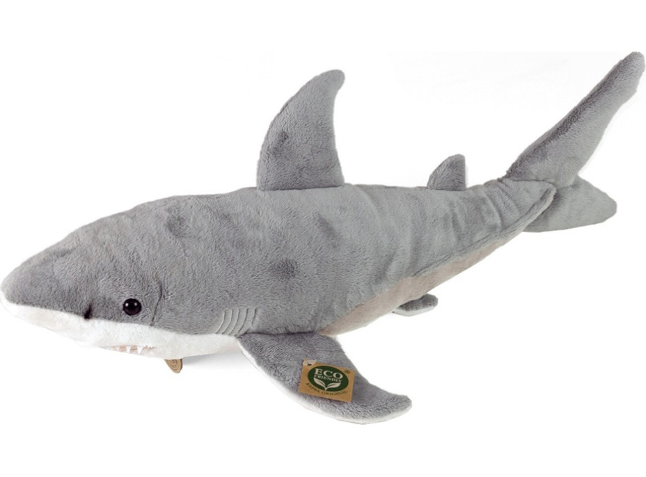 Rappa Plyšový žralok bílý 51 cm ECO-FRIENDLY
