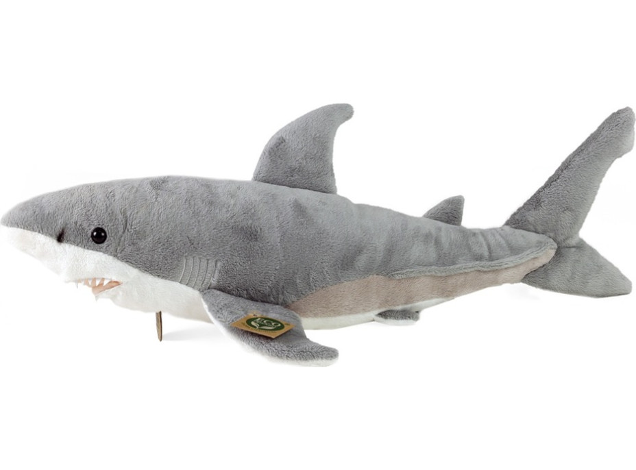 Rappa Plyšový žralok bílý 51 cm ECO-FRIENDLY