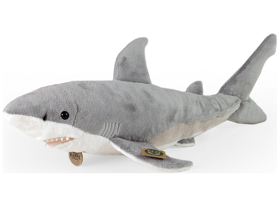 Rappa Plyšový žralok bílý 51 cm ECO-FRIENDLY