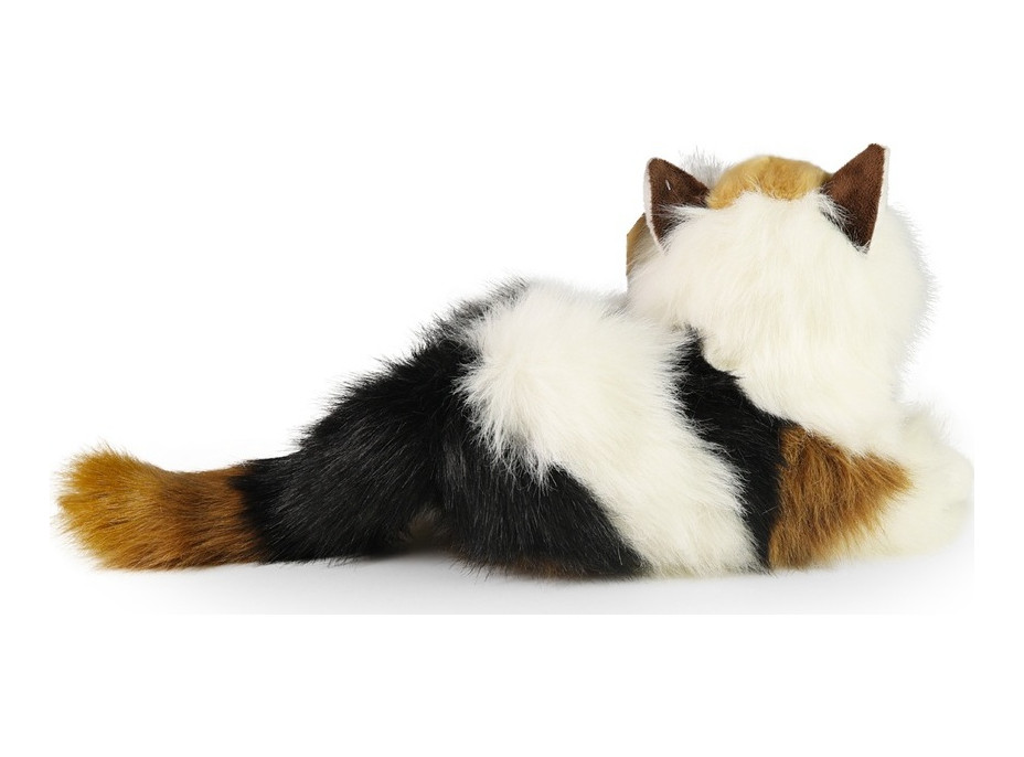 Rappa Plyšová kočka calico trojbarevná 30 cm ECO-FRIENDLY