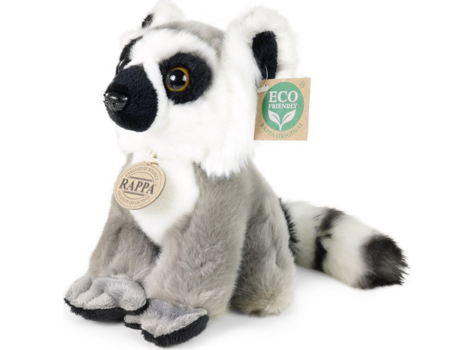 Rappa Plyšový lemur sedící 18 cm ECO-FRIENDLY
