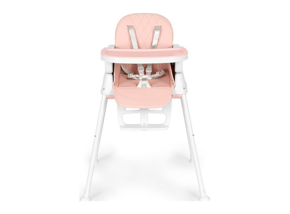 ECOTOYS Jídelní židlička 3v1 růžová