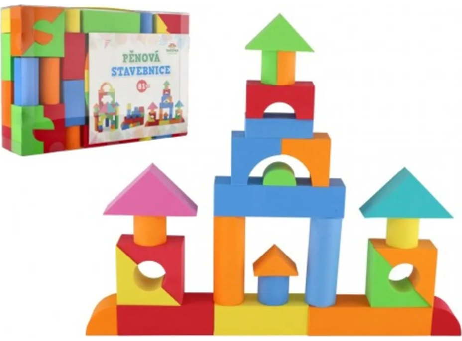 TEDDIES Pěnová stavebnice 81 ks