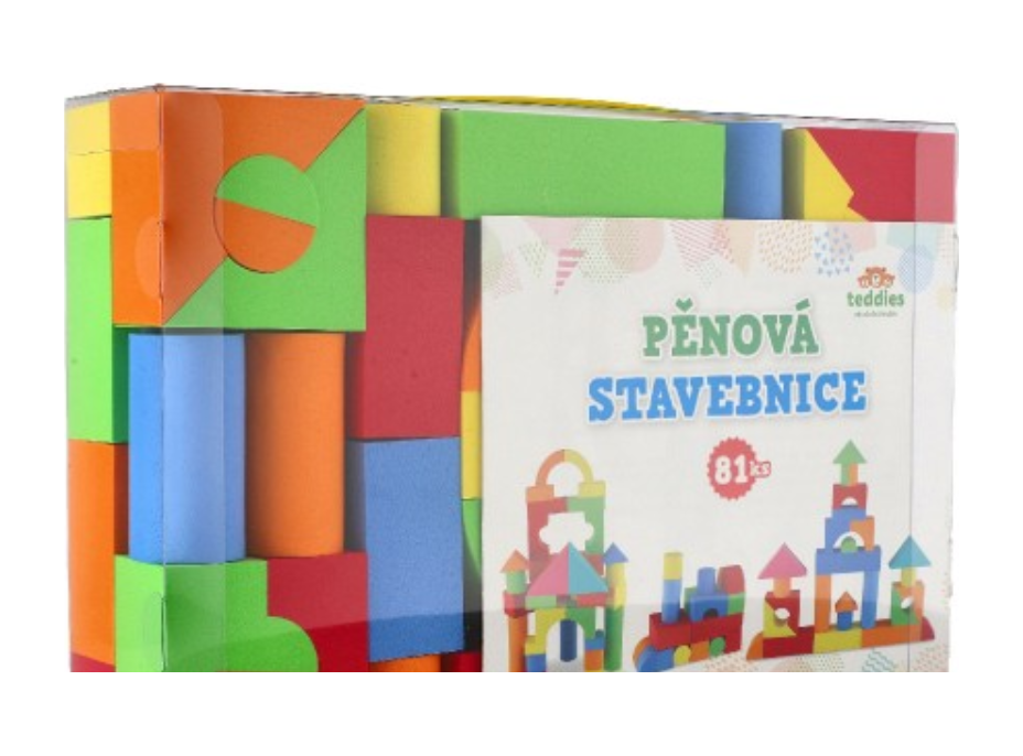 TEDDIES Pěnová stavebnice 81 ks