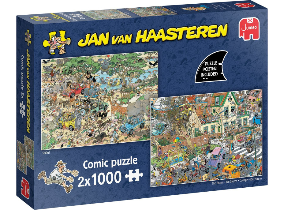 JUMBO Puzzle JvH Safari a Bouře 2x1000 dílků