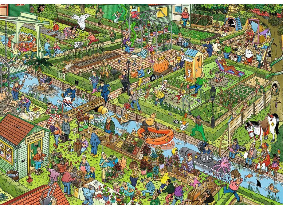 JUMBO Puzzle JvH Zeleninová zahrada 1000 dílků