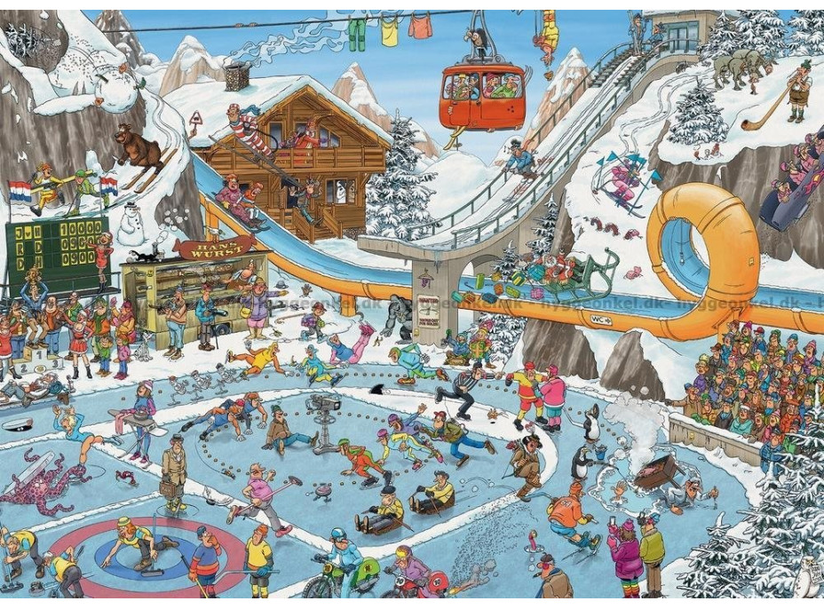 JUMBO Puzzle JvH Zimní hry 1000 dílků