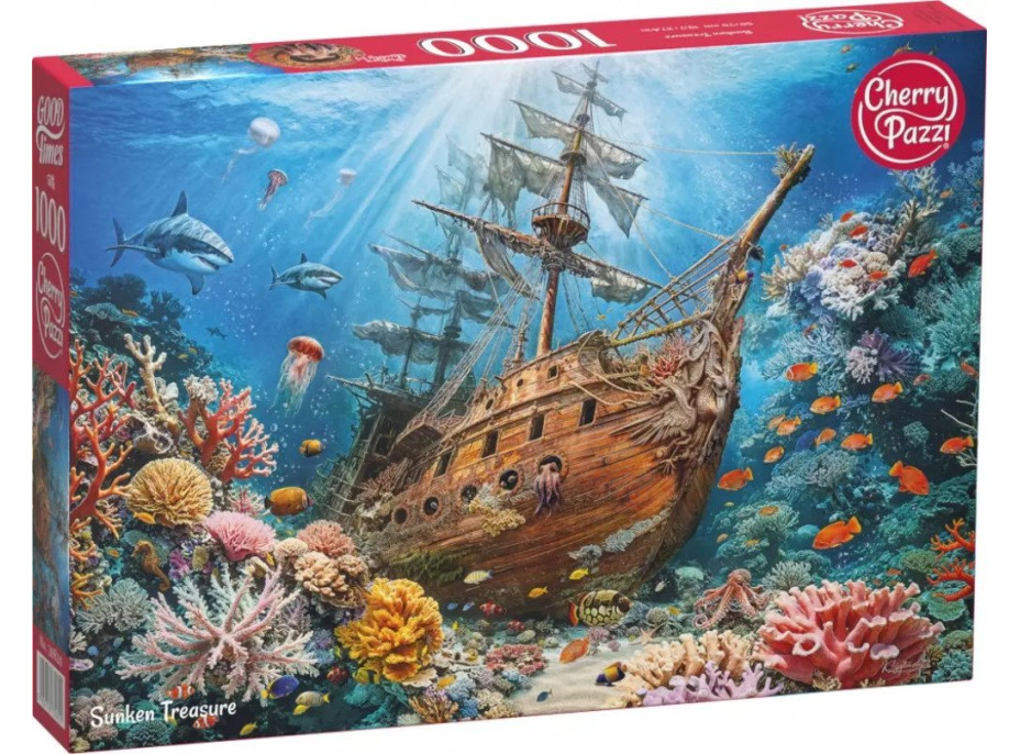 CHERRY PAZZI Puzzle Potopený poklad 1000 dílků