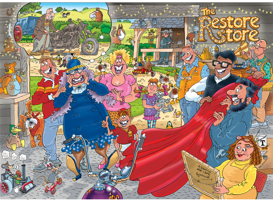 JUMBO Puzzle WASGIJ 41: Restore store 1000 dílků