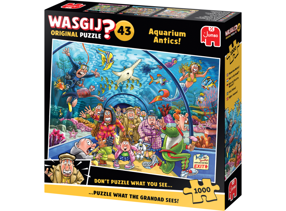 JUMBO Puzzle WASGIJ 43: Hrátky v akváriu 1000 dílků