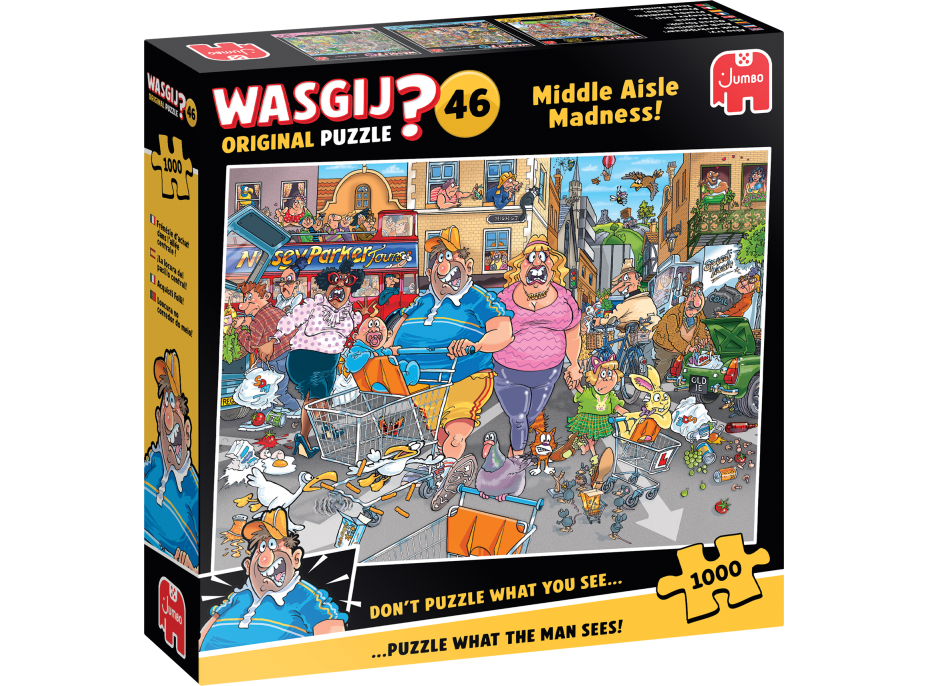 JUMBO Puzzle WASGIJ 46: Šílenství střední uličky 1000 dílků