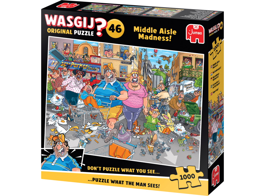 JUMBO Puzzle WASGIJ 46: Šílenství střední uličky 1000 dílků