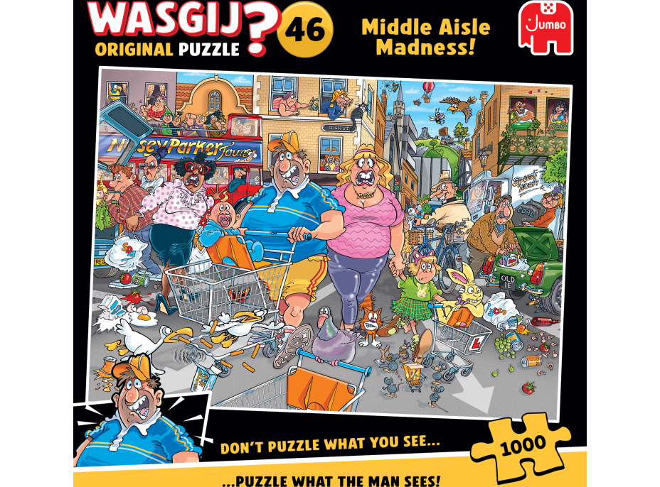 JUMBO Puzzle WASGIJ 46: Šílenství střední uličky 1000 dílků