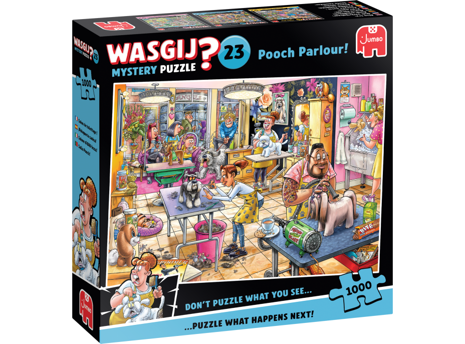 JUMBO Puzzle WASGIJ Mystery 23: Psí salón 1000 dílků