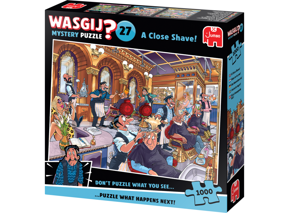 JUMBO Puzzle WASGIJ Mystery 27: Důkladné oholení 1000 dílků