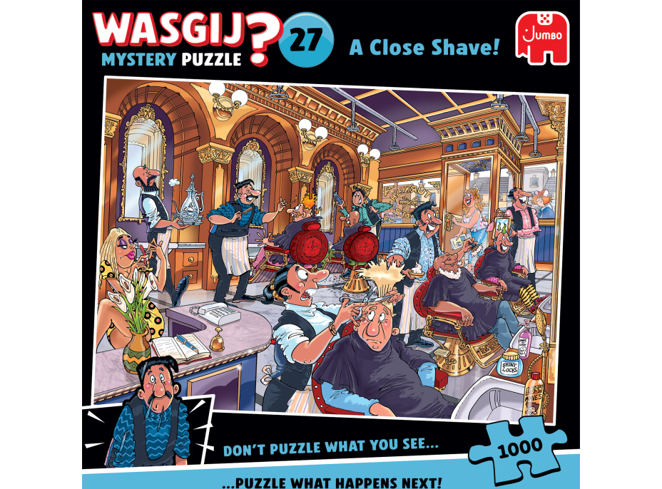 JUMBO Puzzle WASGIJ Mystery 27: Důkladné oholení 1000 dílků