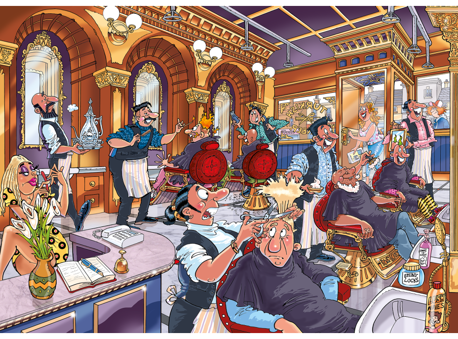 JUMBO Puzzle WASGIJ Mystery 27: Důkladné oholení 1000 dílků