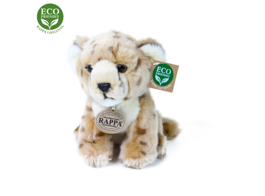 Rappa Plyšový gepard sedící 18 cm ECO-FRIENDLY