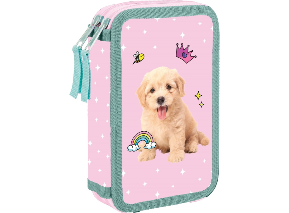OXYBAG Školní penál dvoupatrový Mazlíčci