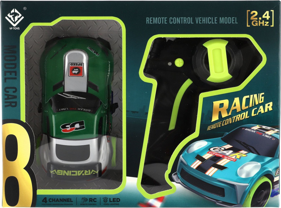 TEDDIES Závodní auto RC 1:32 zelené