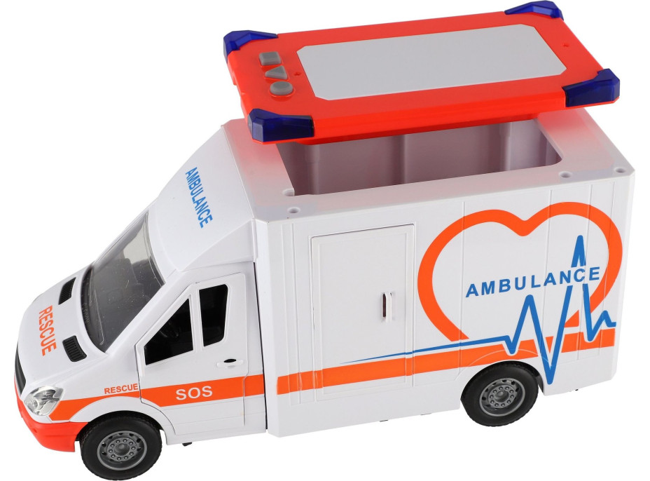 TEDDIES Auto ambulance 28cm na zpětné natažení