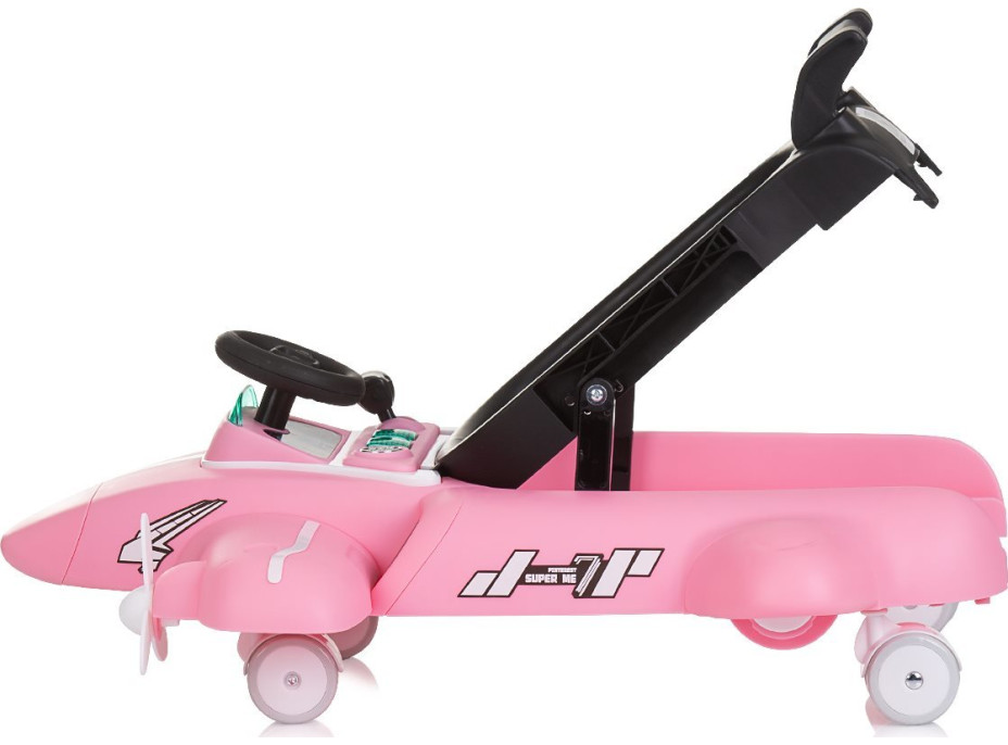 CHIPOLINO Chodítko interaktivní Airplane 3v1 Pink