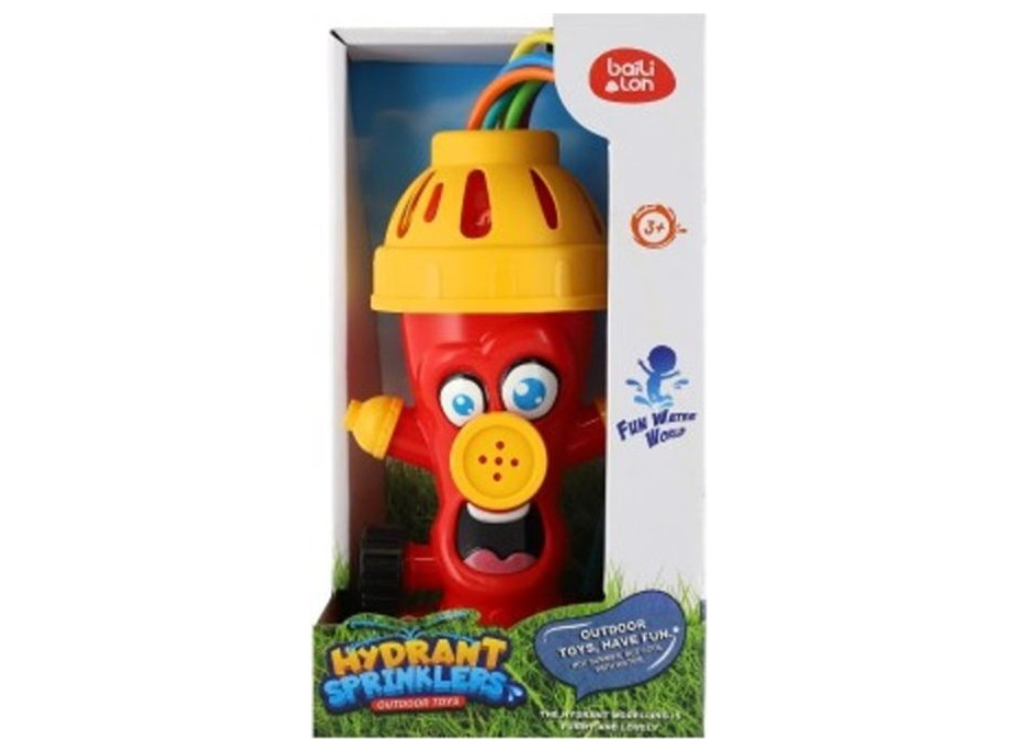 Hydrant vodní rozprašovač na zahradu plast 10x23 cm