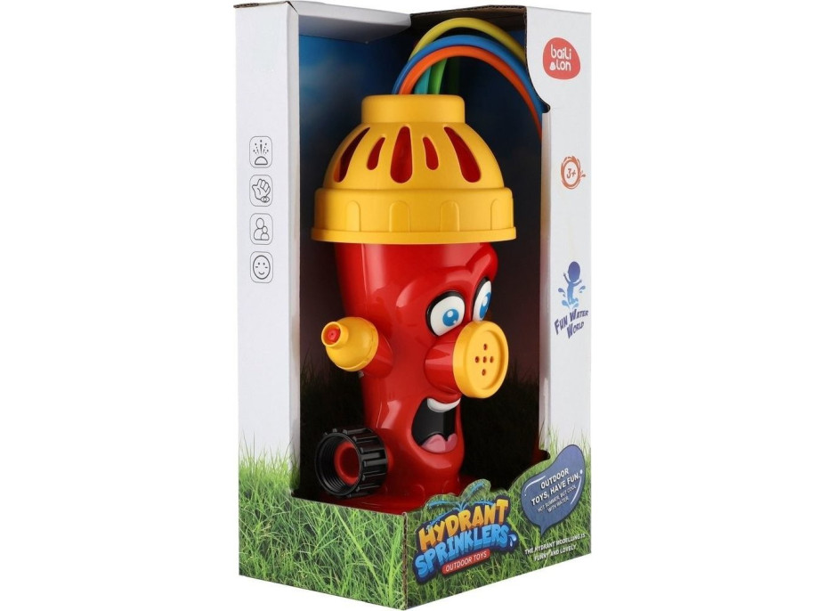 Hydrant vodní rozprašovač na zahradu plast 10x23 cm