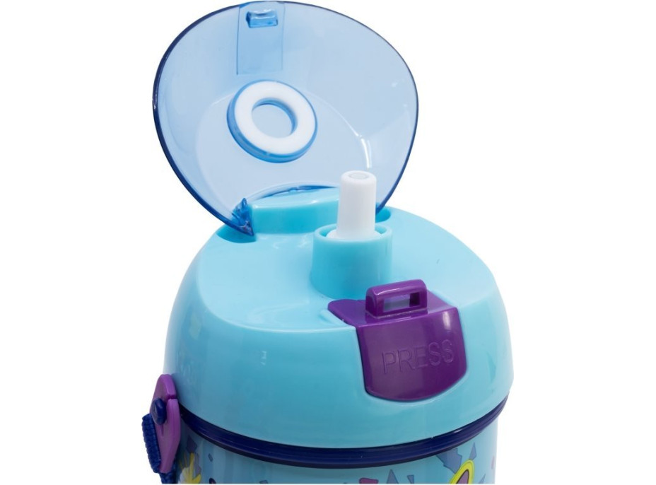 STOR Láhev na pití s popruhem Stitch 450 ml