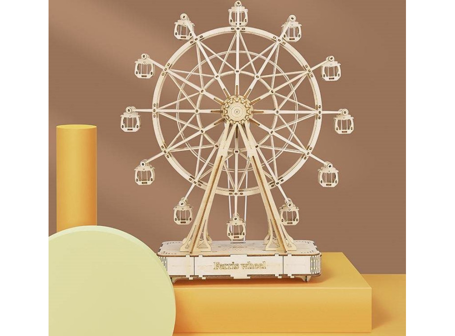 ROBOTIME Rolife 3D dřevěné puzzle Ruské kolo (hrací skříňka) 278 dílků