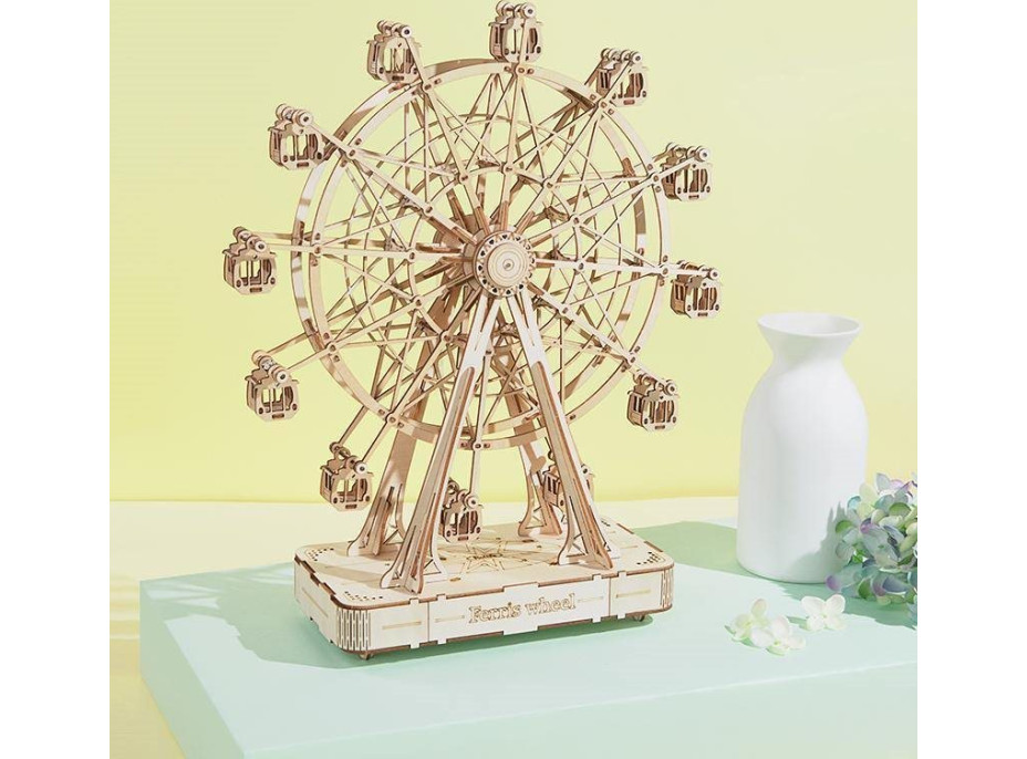 ROBOTIME Rolife 3D dřevěné puzzle Ruské kolo (hrací skříňka) 278 dílků