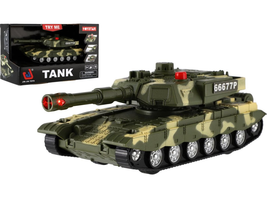 TEDDIES Tank 20 cm na zpětné natažení