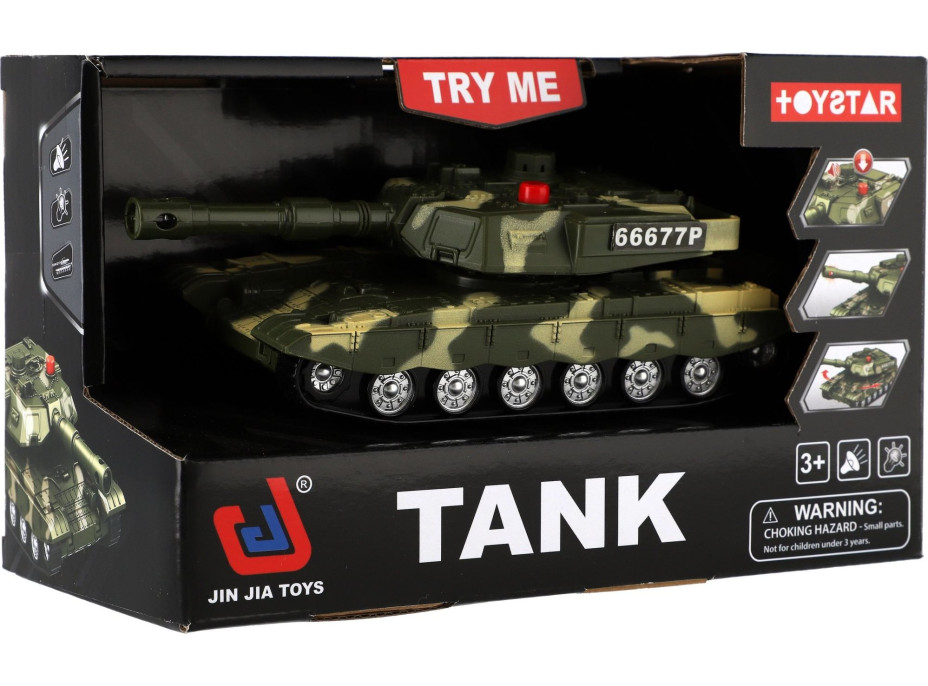 TEDDIES Tank 20 cm na zpětné natažení