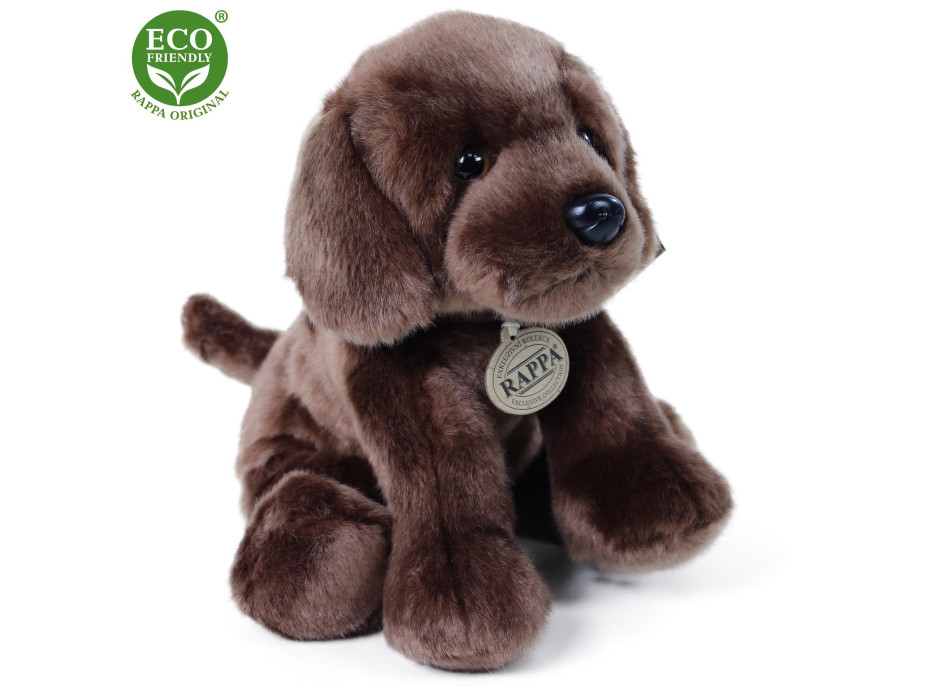 Rappa Plyšový pes labrador sedící 26 cm ECO-FRIENDLY