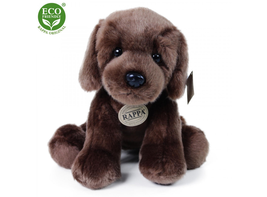 Rappa Plyšový pes labrador sedící 26 cm ECO-FRIENDLY