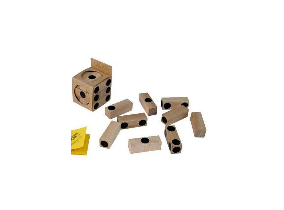 Dřevěný hlavolam kostka Cube