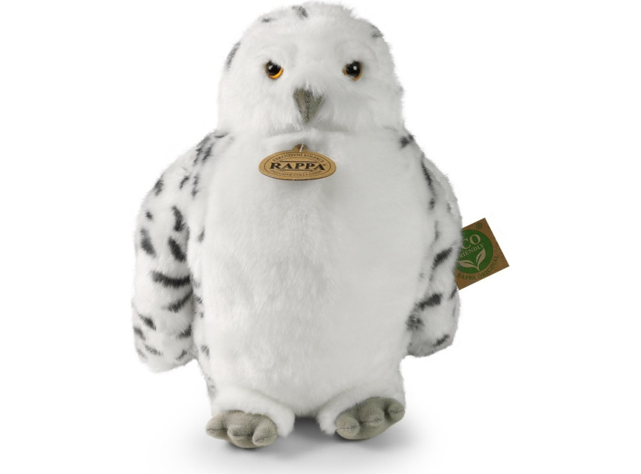 Rappa Plyšová sova/sovice sněžná s otáčející hlavou 28 cm ECO-FRIENDLY