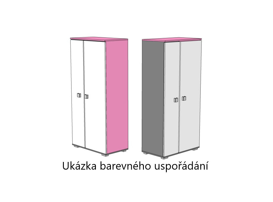 Šatní skříň PAŘÍŽ - TYP E