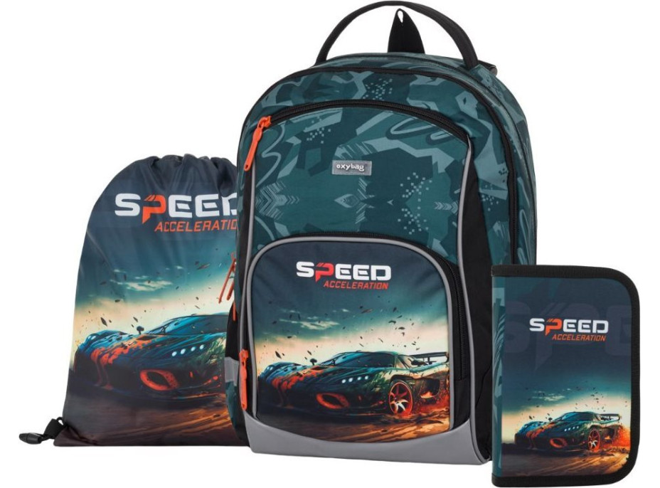 OXYBAG Školní set 3ks OXY GO Auto
