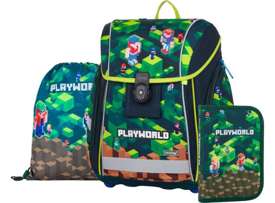 OXYBAG Školní set 3ks Premium Playworld