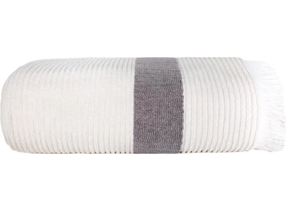 Bavlněný ručník s třásněmi FALA - 50x90 cm - 500g/m2 - ecru