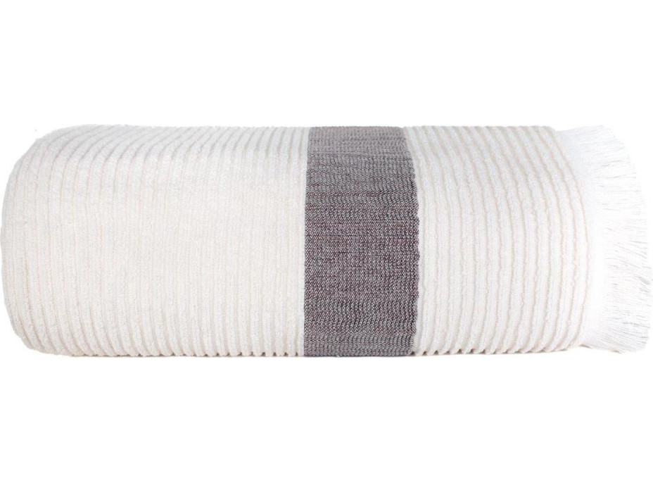 Bavlněný ručník s třásněmi FALA - 70x140 cm - 500g/m2 - ecru
