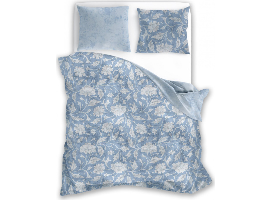 Bavlněné povlečení PURE COTTON Classic - modré - 160x200 cm