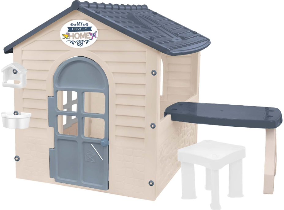 MOCHTOYS Dětský zahradní domeček s piknikovým stolem a židličkou